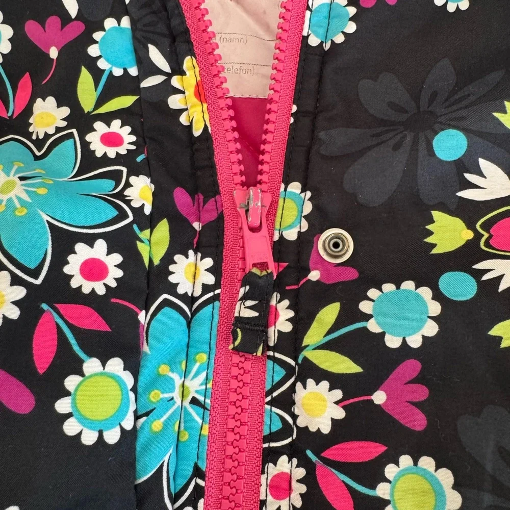 Hanna Andersson Ski Winter Floral Jacket Coat‎ Size 5 110cm snowboard